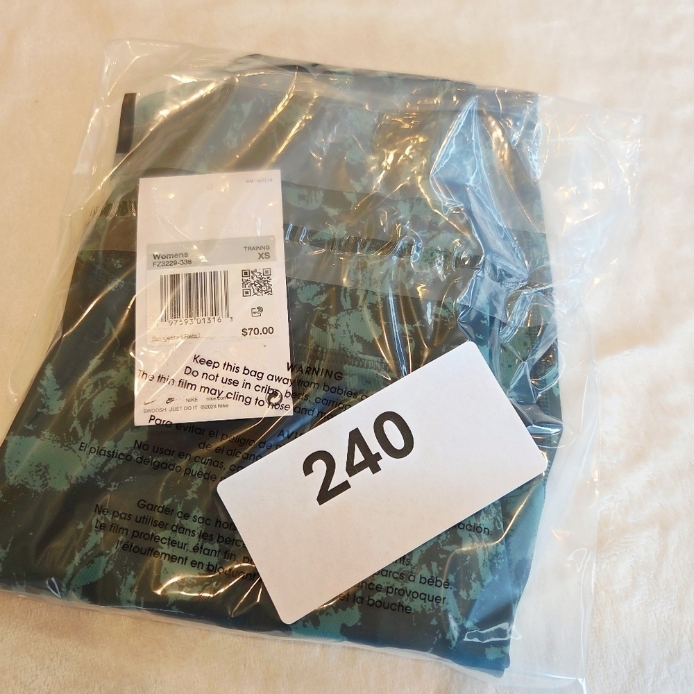 Nike Women Dri-FIT One High Waisted 7/8 Printed Legging VINTAGE GREEN XS - Picture 13 of 13